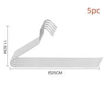 5pcs/10pcs Space Saving Simple White Metal Clothes Hangers - White - View 7