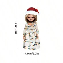 1pc, Ghost Of Classic Horror Figure Pendant For Birthdays - Perfect For Car Mirrors And Trees, Acrylic Pendant For Tree Decorations, Decorative Pendant For Knife Lovers, Character Pumpkin Skull Decorations, Tree Decorations, Tree Decorations Home Decor Christmas Decorations Room Decor Christmas