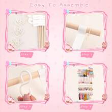 Headband Holder Hair Bows Organizer, Baby Headbands Hair Accessories Organizer Storage Wall Hanging Decor For Toddler Girls Room Love Valentine