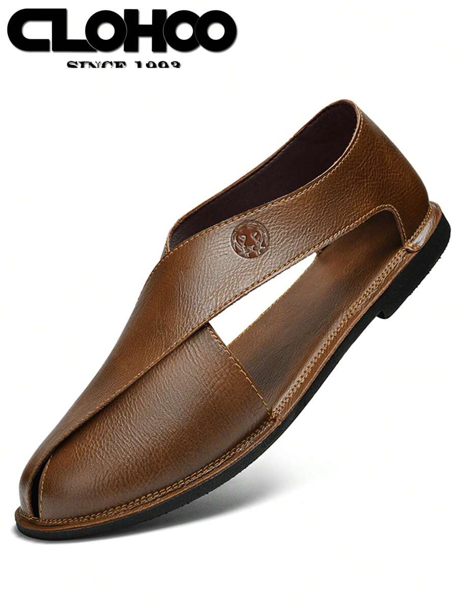 CLOHOO Branded Handmade Men's Comfortable Soft Bottom Leather Sandals ...