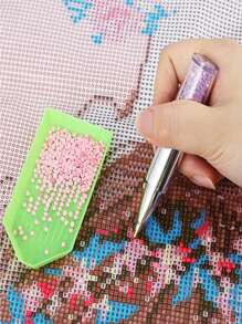 3/1pc Diamond Painting Pen, 5D Diamond Painting Tools Diamond Tip Pen Suitable For DIY Crafts, Cross Stitch Accessories - Multicolor - View 2