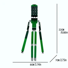 动物园积木人偶模型游戏周边管理员 MOC 拼装玩偶活动人偶家居装饰房间装饰 - 彩色 - 查看 17