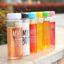 1Pc High-Quality 500Ml/16.9Oz Plastic My Bottle, Student Sports Large Capacity Plastic Cup, Anti-Scald, And Portable Cup For Coffee/, Water Bottle, For Outdoor, Camping - Multicolor - View 3