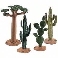 桌面微景觀模擬沙盤植物仙人掌模型，沙漠綠植含有猴麵包樹和圓葉仙人掌 - 彩色 - 查看 8