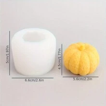 1pc Halloween Pumpkin Silicone Mold - White - View 3