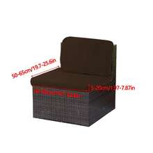 1入組彈性戶外純色沙發座椅套，防濺水防污沙發套，適用於裝飾，庭院陽台座墊套