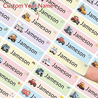100/200/500 st. Tekniska fordon Anpassade vattentäta klistermärken Personliga namnetiketter Klistermärken för skolstart Material för dagis Klädetiketter för etiketter för kläder, Anpassade namnetiketter, Anpassningsbara klistermärken, Anpassat klistermärke, Skolmaterial för pojke, flicka, Varm atmosfär, Hösthemuppfräschning, Juldekoration, Hemharmoni, Elegant design
