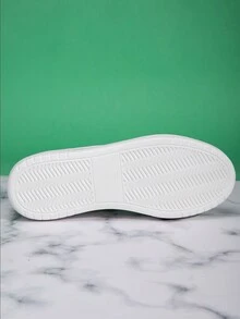 Tênis Casual Branco Leve da moda Primavera/Verão de 2024 para Mulheres, tênis esportivo versátil com sola macia para uso no dia a dia. - Branco - Visão 7