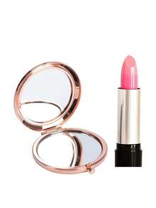 1pc Rose Gold Engraved Alphabet Series Portable Vanity Mirror, Foldable, Lightweight And Ultra-Thin, Quality Stainless Steel, Silver-Colored Nano-Electroplated Border, Exquisite Details, Suitable For All, Foldable, Square-Shaped, Portable Pocket Mirror, Classic And Luxurious Element Style, With Exquisite Details And Unique Character Design Of Name Initials, Blessings, Inspirational Characters And Patterns, The Folding Structure Ensures Durability And Reliability, Resistant To Falls And Convenient To Carry, Makeup Mirror With 180° Flip Cover, Multi-Functional Mini Mirror, Compact Mirror, Suitable For Daily, Festive, Birthday, Christmas, New Year Gifts, Small Bag Companion, Pocket-Size For Convenient Storage, Suitable For Various Occasions Such As Traveling, Gathering, Working, Studying, Suitable For All Ages, Suitable For Emotional Couples, Students, Teachers, Friends, Sisters, Women, Girls, Fathers, Mothers, Grandfathers, Grandmothers, Aunts, Nieces, Best Friends, Bosses Or Colleagues. - Rose Gold - View 6