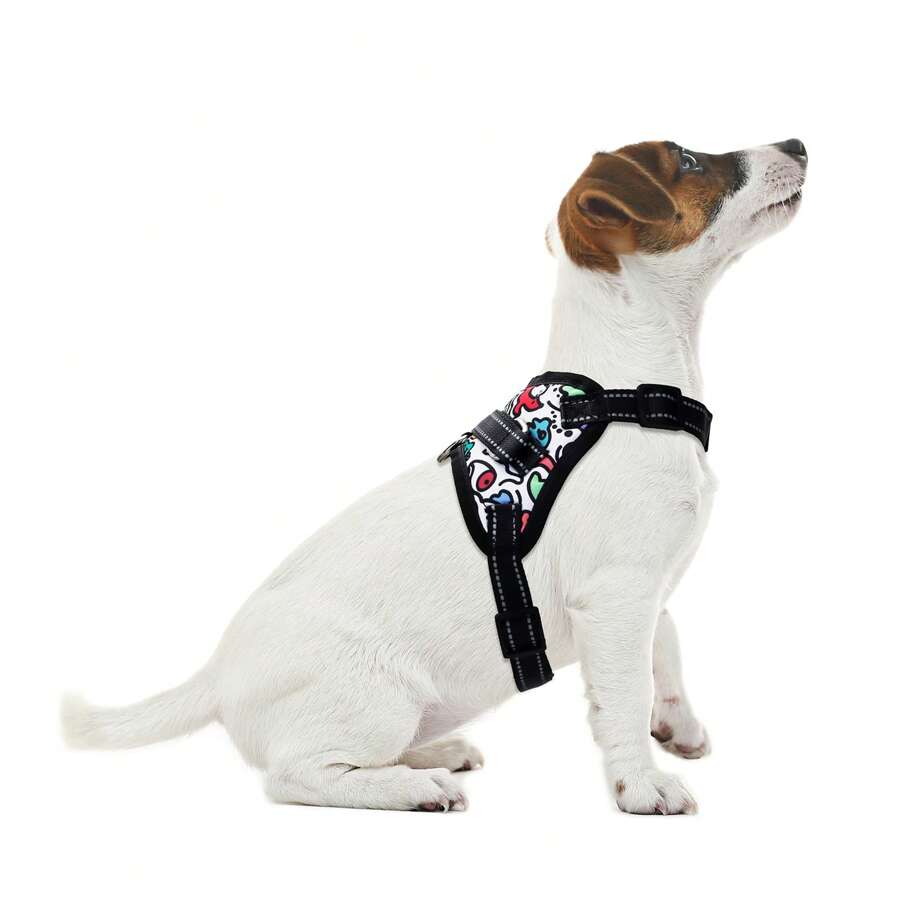 Pet Handle Harness For Medium Large Dogs Adjustable Reflective Pet