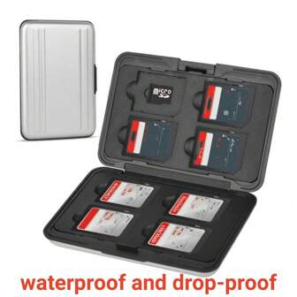 Aluminum Alloy Memory Card Protective Case, SD,SIM,MEMORY CARD,TF Card Holder,Memory Card Crashproof Storage Case