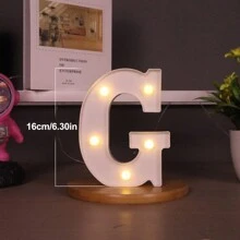 1 Peça Luz de Letra de LED, Cenário de Proposta Romântica Surpresa, Presente de Natal, Decoração Central, Adequado para Decoração de Aniversário/Casamento/Aniversário/Dia dos Namorados/Halloween/Natal/Ano Novo 2025, Presente de Aniversário e Feriado Perfeito para Família, Decoração de Quarto, Decoração de Festa, Branco (Baterias Não Incluídas)