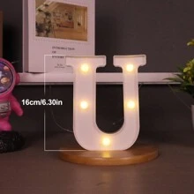 1 Peça Luz de Letra de LED, Cenário de Proposta Romântica Surpresa, Presente de Natal, Decoração Central, Adequado para Decoração de Aniversário/Casamento/Aniversário/Dia dos Namorados/Halloween/Natal/Ano Novo 2025, Presente de Aniversário e Feriado Perfeito para Família, Decoração de Quarto, Decoração de Festa, Branco (Baterias Não Incluídas)