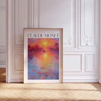 1Pc  Vintage  Lilies Peonies Landscape Art Poster Canvas Painting Modern Wall Art For Aesthetic Room Decor  Frameless