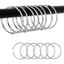 12 PCS Shower Curtain Hooks Rings Thick Metal Waterproof And Rust-Proof Stainless Steel Material Easy Installation Not Easy To Slip Off Shower Curtain Rings Curtain Rings Curtain Buckle Suitable For Bathroom, Bedroom, Living Room, Window Supplies And Accessories Home Bathroom Decor Fall Decor Bathroom Accessories Back To School
