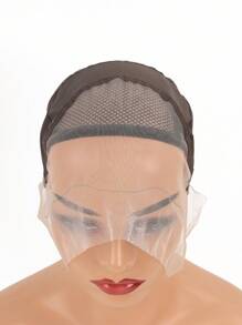 1pc Brown 13X4 Full Lace Wig Cap For Making Wigs With Adjustable Strap On The Back Glueless Ventilation Hairnets