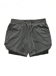 Pantalones Cortos Deportivos Transpirable Short Correr Gimnasio Casuales 2 en 1, Pantalones cortos deportivos Transpirable de camuflaje para hombre, de secado rápido, para entrenamiento, gimnasio, Fitness, Jogging