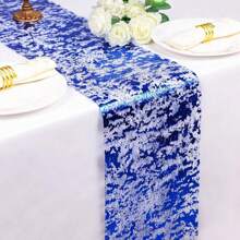 1 pieza Corredor de mesa brillante con malla metálica con purpurina para mesa de decoración de eventos, bodas, duchas nupciales, fiestas de cumpleaños