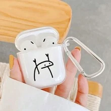 Divertida funda protectora transparente con mano levantada compatible con 2/3/Pro/Pro2/Pro3, 4 - transparente - Ver 1