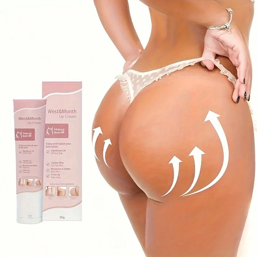 Crema para aumentar las nalgas - Reafirmante y realzando tus curvas, crema para el trasero, crema corporal, crema para la piel - 30g - Ver 1
