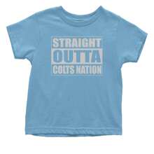 Baby Boy Straight Outta Colts Nation Football One-Piece Romper Bodysuit And T-Shirt - 紫色 - 查看 12