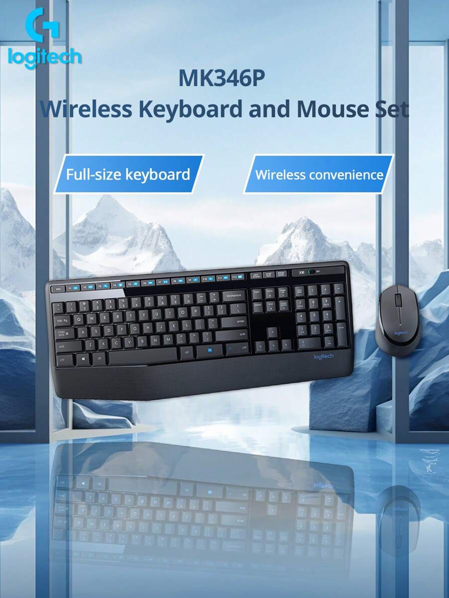 Logitech MK346P Wireless Keyboard & Mouse Set Keyboard And Mouse