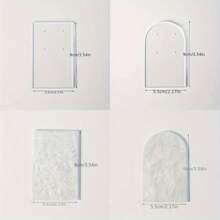 Earring Cards Display Wooden Base Desktop Earrings Ring Necklace Storage Organizer Holders Retail Exhibitor Shop Display Stand