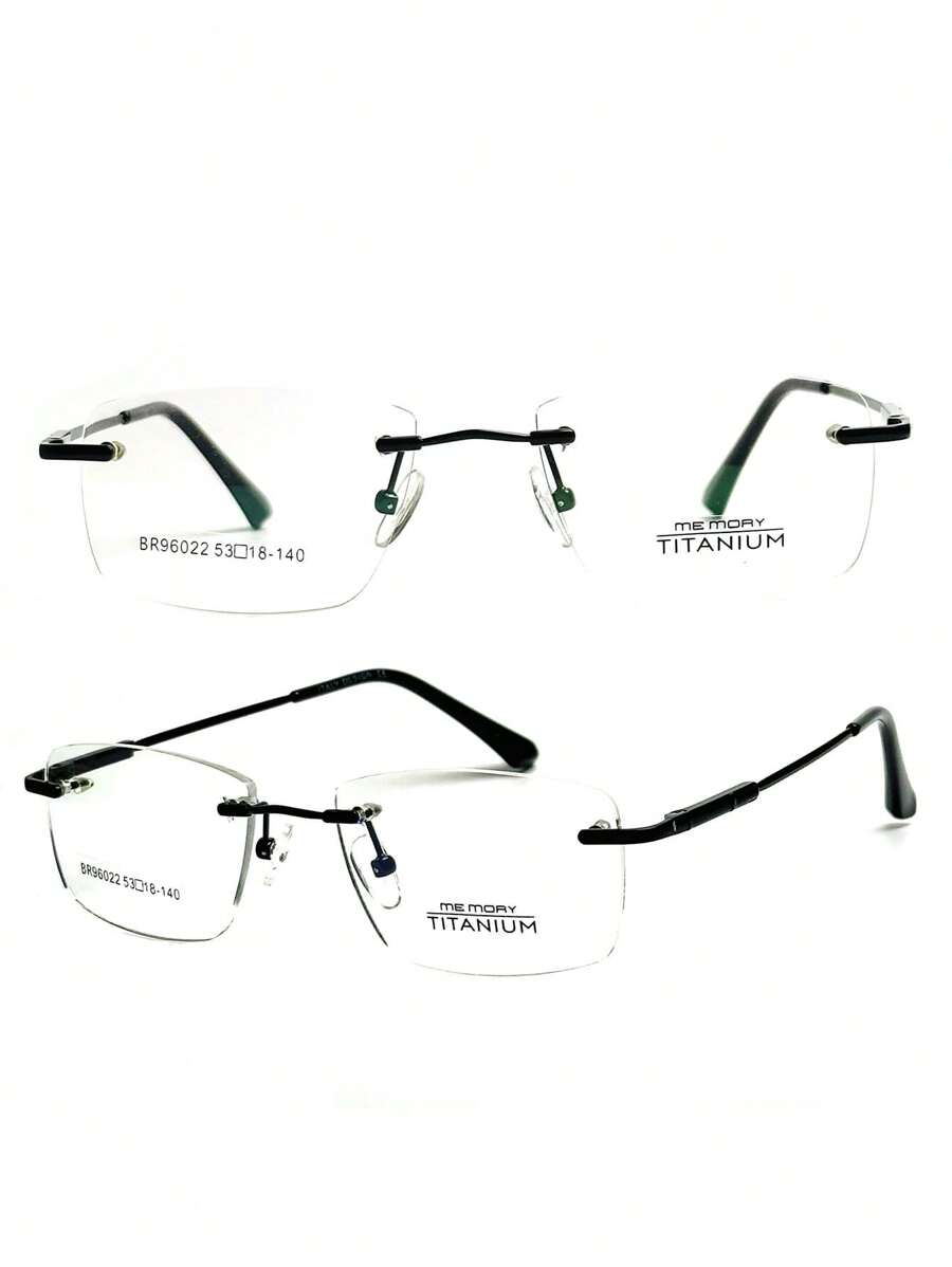 Men Eyeglasses - 黑色 - 查看 1