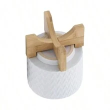 5" CHEVRON PLANTER W/ STAND, WHITE - White - View 6