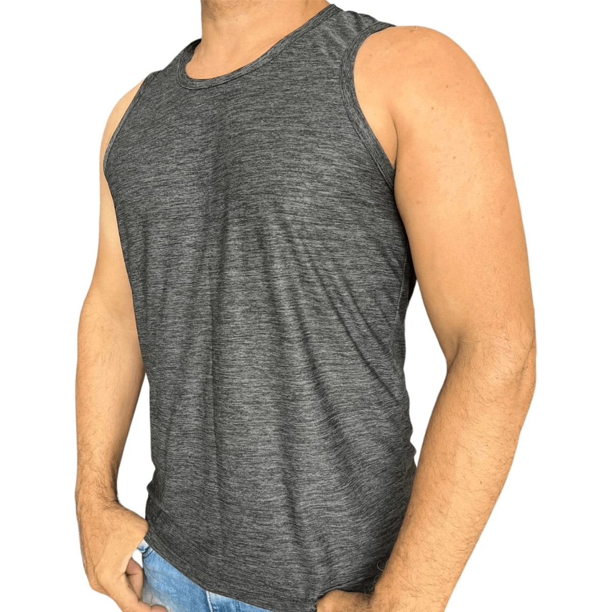 Men Outdoor Tees & Tanks - 深灰色 - 查看 1