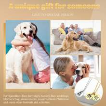1 pieza Joyería personalizada para mascotas como regalo para la madre de la mascota - retrato personalizado de la mascota - collar con retrato del perro - retrato grabado a partir de una foto - joyería conmemorativa de mascotas