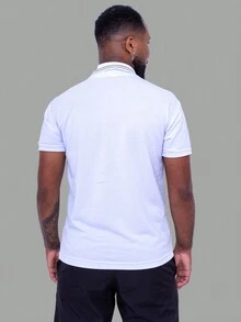 Men Polo Shirts - 白色 - 查看 5