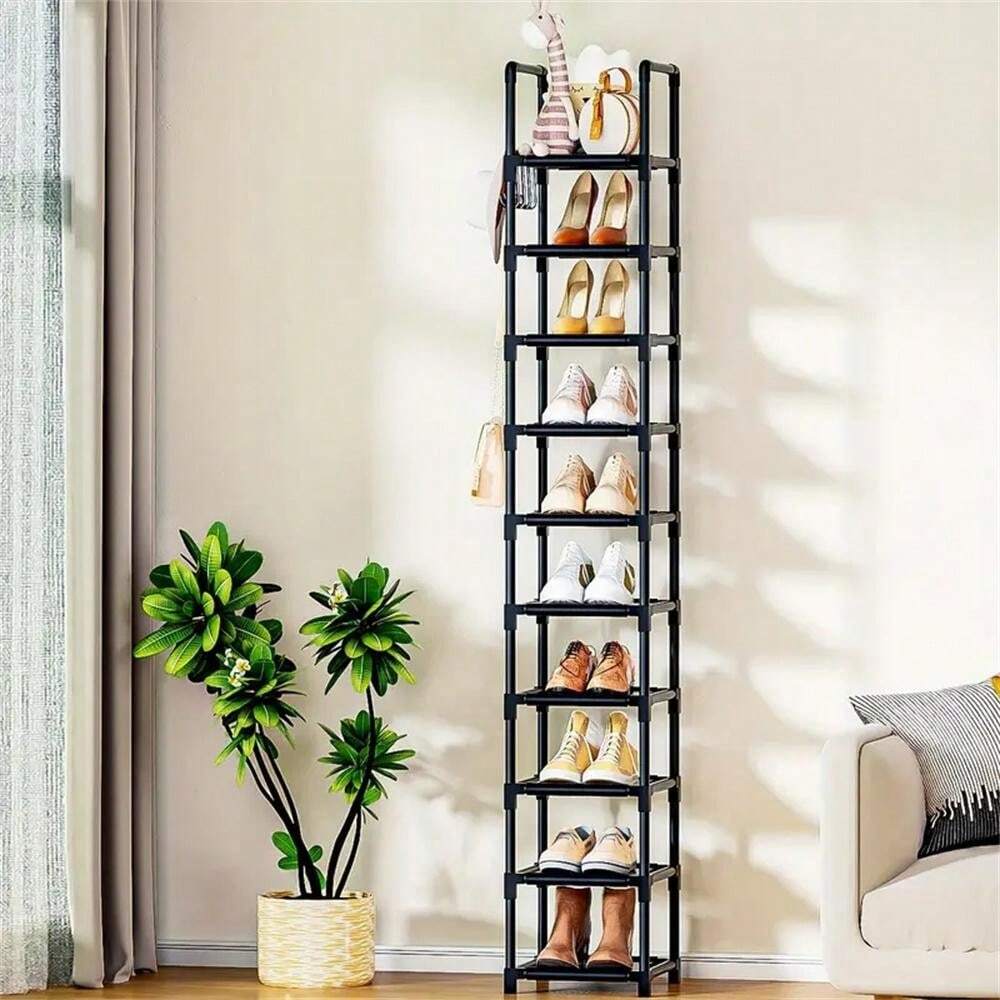Panca portascarpe, organizer per scarpe a 3 ripiani per ingresso, sottoletto, scarpiera, ripiani
