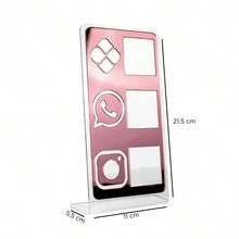 Plaques & Signs - Transparent and Pink - View 4