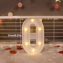 1 Peça Luz de Letra de LED, Cenário de Proposta Romântica Surpresa, Presente de Natal, Decoração Central, Adequado para Decoração de Aniversário/Casamento/Aniversário/Dia dos Namorados/Halloween/Natal/Ano Novo 2025, Presente de Aniversário e Feriado Perfeito para Família, Decoração de Quarto, Decoração de Festa, Branco (Baterias Não Incluídas)