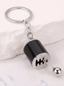 1pc Automobile 6-Speed Gear Shift Knob Keychain Keyring Accessory Car Accessories Bag Charm Backpack For School