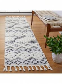 Safavieh Moroccan Tassel Shag 618 Indoor Power Loomed Easy Care Area Rug - Ivory - View 3