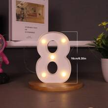 1 Peça Luz de Letra de LED, Cenário de Proposta Romântica Surpresa, Presente de Natal, Decoração Central, Adequado para Decoração de Aniversário/Casamento/Aniversário/Dia dos Namorados/Halloween/Natal/Ano Novo 2025, Presente de Aniversário e Feriado Perfeito para Família, Decoração de Quarto, Decoração de Festa, Branco (Baterias Não Incluídas)