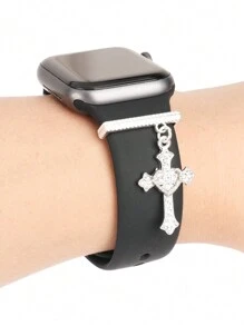 1 dây đeo đồng hồ thiết kế quyến rũ bằng kim cương giả Christian Cross, hoàn hảo cho dây đeo đồng hồ thông minh 38mm, 40mm, 41mm, 42mm làm quà tặng cho học sinh đi học trở lại - Một cỡ - Xem 6
