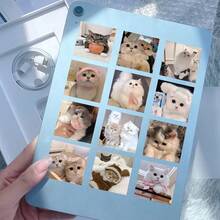 100pcs Cute Square Cat Stickers - quantity - View 9