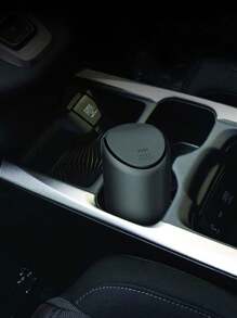 Lixeira Automotiva Preto Encaixe Porta Copos Carro Silicone - Preto - Visão 5