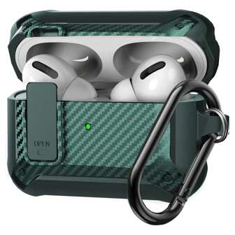 Compatible AirpodsPro 2nd/1st Generation Case Cover With Cleaner Kit, Military AirPod Pro 2 Case With Lock & Lanyard Cool Shockproof Protective Case For Airpod Pro Gen 2nd/1st(2023/2022/2019)