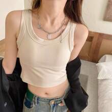 Women Tank Tops & Camis - Màu Khaki - Xem 1