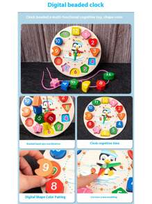 1pc Montessori Educational Toy Set, Improving Hand-Eye Coordination, Sense Of Time And Critical Thinking, Ideal Gift For Children Aged 3+