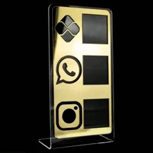 Plaques & Signs - Transparent and Gold - View 3