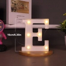 1 Peça Luz de Letra de LED, Cenário de Proposta Romântica Surpresa, Presente de Natal, Decoração Central, Adequado para Decoração de Aniversário/Casamento/Aniversário/Dia dos Namorados/Halloween/Natal/Ano Novo 2025, Presente de Aniversário e Feriado Perfeito para Família, Decoração de Quarto, Decoração de Festa, Branco (Baterias Não Incluídas)