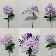 100/500 件浅紫色扭杆管道清洁器工艺用品、柔软的雪尼尔茎、万圣节蜘蛛紫色 DIY 项目扭杆礼物、6 毫米 X12 英寸毛茸茸的电线、家庭手工制作装饰品、灵活耐用的 DIY 艺术和创意手工艺项目装饰、可用作毕业礼物、毕业礼物、节日 DIY 工艺用品、DIY 艺术装饰创意工艺、节日手工制作 DIY 工艺制作用品 - 淺紫 - 查看 6