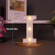 1 Peça Luz de Letra de LED, Cenário de Proposta Romântica Surpresa, Presente de Natal, Decoração Central, Adequado para Decoração de Aniversário/Casamento/Aniversário/Dia dos Namorados/Halloween/Natal/Ano Novo 2025, Presente de Aniversário e Feriado Perfeito para Família, Decoração de Quarto, Decoração de Festa, Branco (Baterias Não Incluídas)