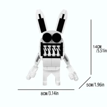 动物园积木人偶模型游戏周边管理员 MOC 拼装玩偶活动人偶家居装饰房间装饰 - 彩色 - 查看 9