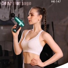 肌肉按摩槍，針對筋膜放鬆，低噪音電動頸部按摩器，適用於健身 - 彩色 - 查看 4